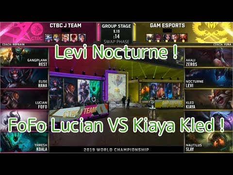 JT(Rest ガングプランク) VS GAM(Zeros アカリ) D3G4 Group B - Worlds 2019 Group Stage