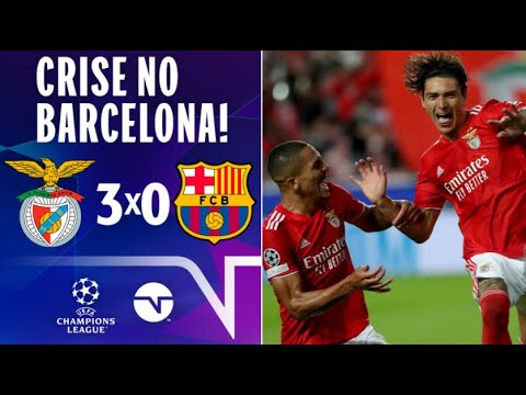 Gols e lances de Benfica x Barcelona