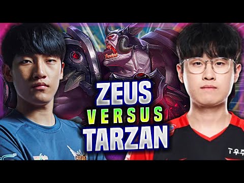 ZEUS THE MEGA TANK SION vs LNG Tarzan! - T1 Zeus Plays Sion Top vs LNG Tarzan Jayce! | Season 2022