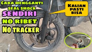 Download lagu Cara Mudah Mengganti seal shock depan honda beat FI dan karbu mp3