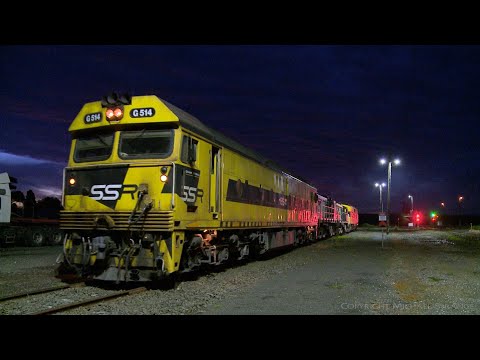 4VK5 SSR Grain Train Prepares To Depart Gheringhap After Refueling & Crew Change - PoathTV Railways