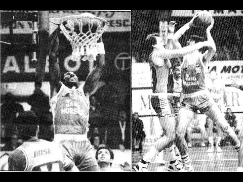 Liga ACB: Magia Huesca - Estudiantes Bose 28-1-1989 (Parte 1/2)