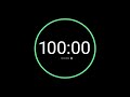 100 Minute Countdown Timer with Alarm / iPhone Timer Style