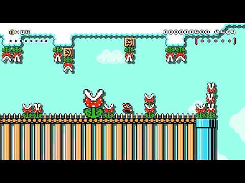 ★Piranha Heaven★ [Kaizo Lite] by The P King 🍄 Super Mario Maker 2 ✹Switch✹ #auj