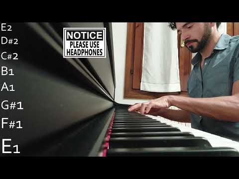 Throat Singing Low Notes - E2 to E1 (Tuvan Kargyraa) - Giovanni Bortoluzzi