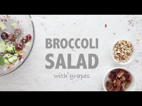 Broccoli Salad with Grapes