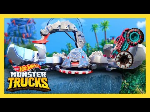 MONSTER TRUCKS RACE TO BE THE ULTIMATE KING OF THE MOUNTAIN! | Monster Trucks Island | @HotWheels