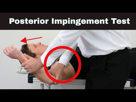 Shoulder Posterior Impingement Test of the glenohumeral joint Demonstration