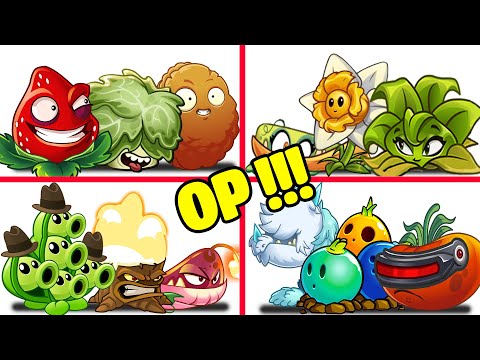 PvZ 2 4 Super Team Plants Vs Team Zombies Part 5 - Team So OP !!!