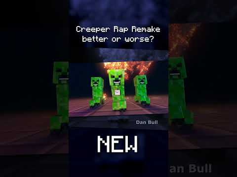 Creeper Rap THEN vs NOW #minecraft