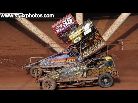 BriSCA F1 Stockcars - Last Bender 1 Tom Harris Vs 55 Craig Finnikin - Heat 5 British Odsal Bradford