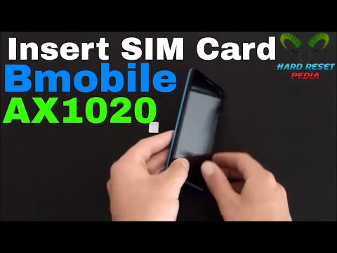 Bmobile AX1020 Insert The SIM Card