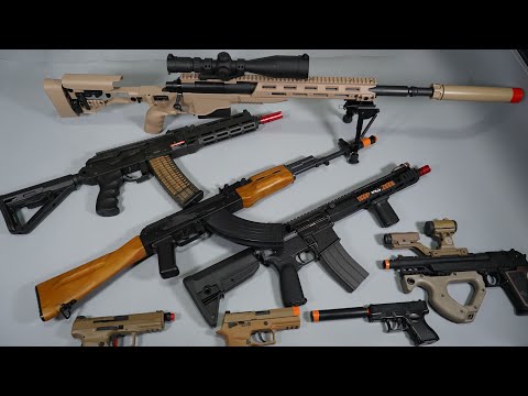 Special Forces Military ToyGun AK47 Airsoft M4 or AR15 Nerf Gun - Realistic Toy Guns Collection