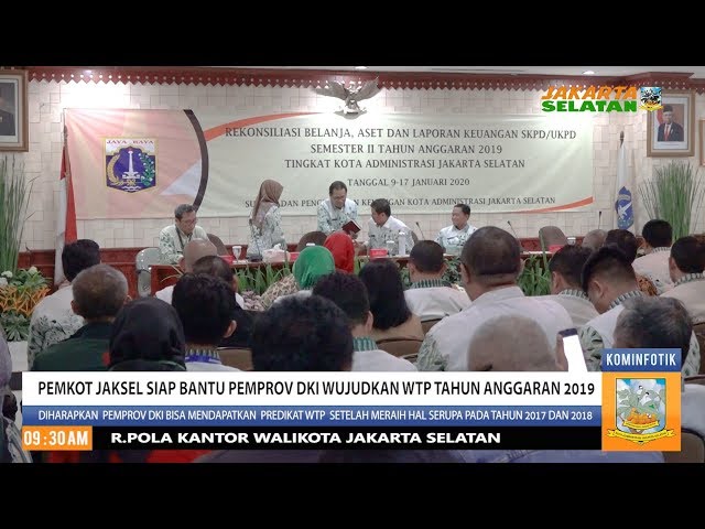 Pemkot Jaksel Siap Bantu Pemprov DKI Wujudkan WTP Tahun Anggaran 2019
