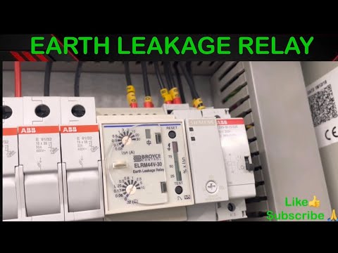 Earth Leakage Relay. Working principle and connection.