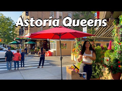 Astoria Queens Walking Tour - New York Street Virtual Walk 4k 60fps