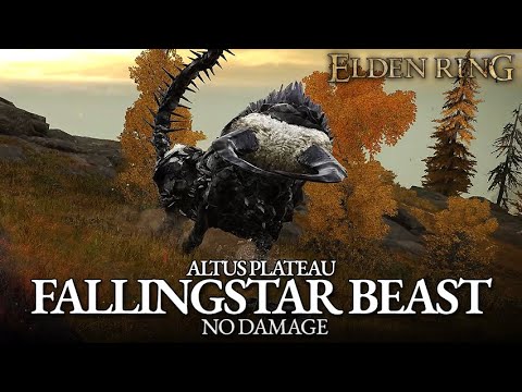 Fallingstar Beast Boss Fight (No Damage) - Altus Plateau [Elden Ring]