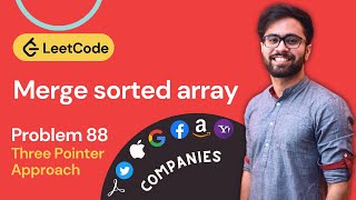 YouTube video 'Merge Sorted Array LeetCode Java (#leetcode 88)'