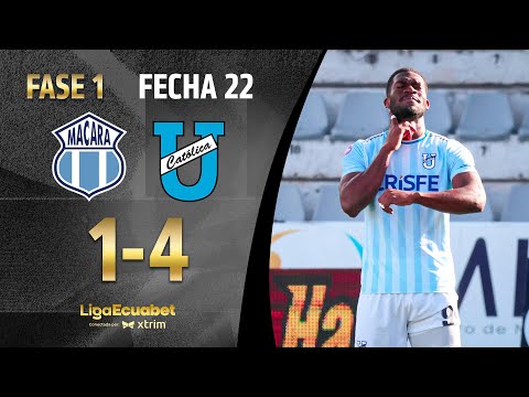 FULL SUMMARY: MACARÁ 1-4 U.CATÓLICA l ECUABET LEAGUE - MATCHDAY 22