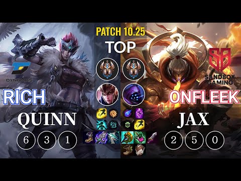 DYN Rich Quinn vs SB OnFleek Jax Top - KR Patch 10.25