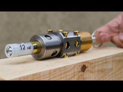 Exploding Shotgun SLUG Shells OUTSIDE the barrel.