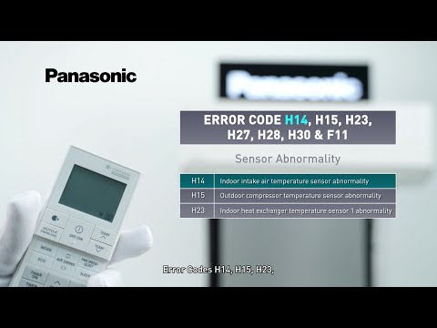 Panasonic Error Code H14, H15, H23, H27, H28, H30 & F11 Sensor Abnormality