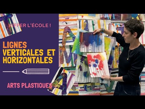 Arts plastiques. Maternelle. Lignes verticales et horizontales.