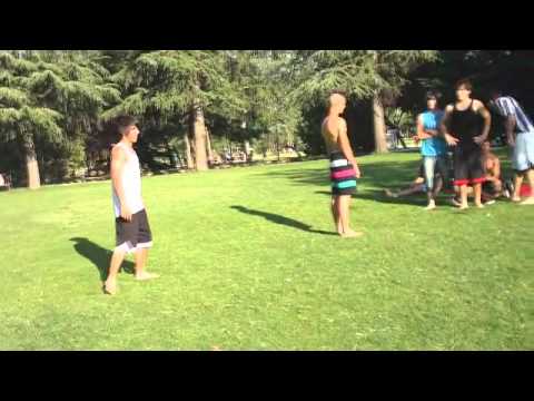 [Davids] Triple cork attemp on grass (At the end)