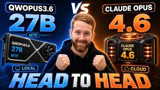 Qwopus3.6 27B MTP vs Claude Opus 4.6 | Local vs Cloud Head-to-Head