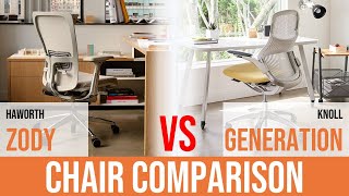 Haworth Zody Task Chair vs. Knoll Generation Task Chair Comparison