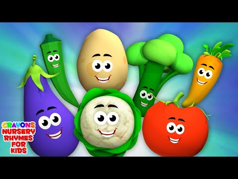 Ten Little Vegetables Counting Numbers and Kids Learning Videos