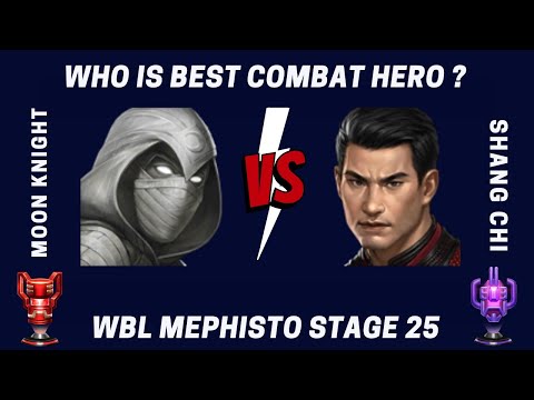 Moon Knight vs Shang Chi In WBL Mephisto Stage 25 - Marvel Future Fight