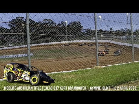 Modlite Australian Title  -  Gympie Speedway - 1 & 2 April 2023 video