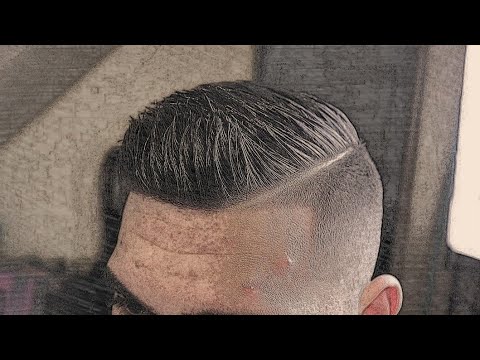 Basic Comb Over / Hard Part Simple To Follow Steps Haircut Tutorial (HD)