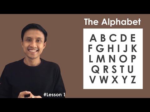 Learn Indonesian | The Alphabet - Pronunciation guide
