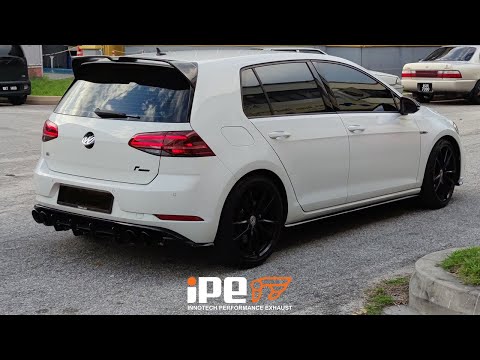 VOLKSWAGEN GOLF R MK7 IPE EXHAUST | 2019 FACELIFT MK7.5R | R LINE PERFORMANCE POPCORN MACHINE
