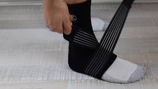 KARM Ankle Sleeve: How to attach the Compression Strap