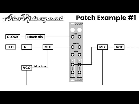 AtovProject Patch example 1 - Gaeto PWM & pitch shifting sub octaves