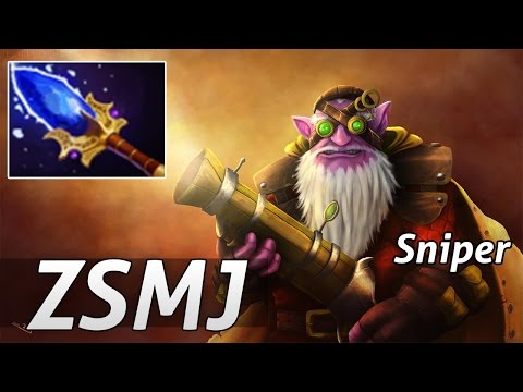 Dota 2 patch 7 Sniper build Scepter By ZSMJ