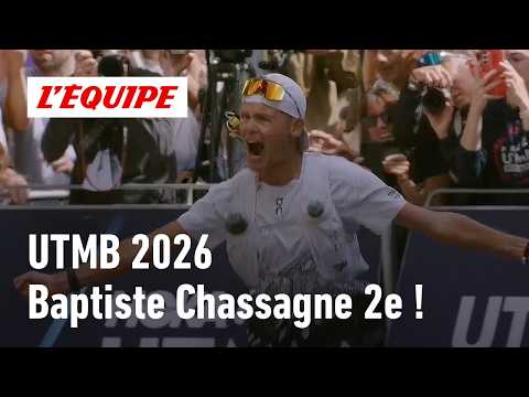 UTMB 2026 - Un finish DINGUE ! Baptiste Chassagne RÉSISTE au retour de Caleb Olson et termine 2e !