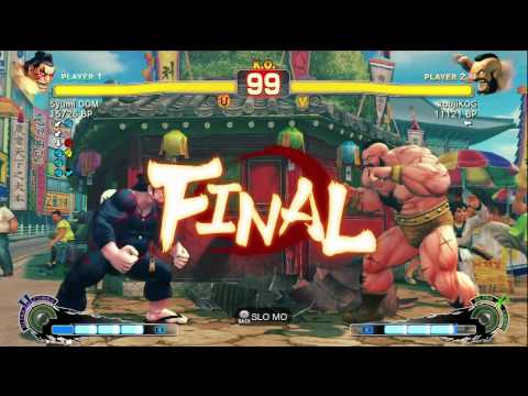 KOG [Zangief] vs syumi DOM [Honda] SSF4 Japanese Online Ranked Matches - TRUE-HD