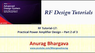 RF Design-17: Practical Power Amplifier Design - Part 2