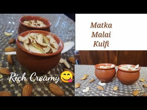 MATKA MALAI KULFI/rich and creamy/easy kulfi recipe/Creative Foodies