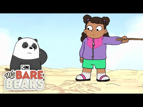 【看動畫學英文】《熊熊遇見你》小熊們堆沙堡！ (Baby Bears Build a Sandcastle | We Bare Bears | Cartoon Network)