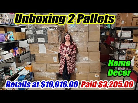 Unboxing 2 Huge Pallets Retails at $10,000.00 What did I get? Online Reselling