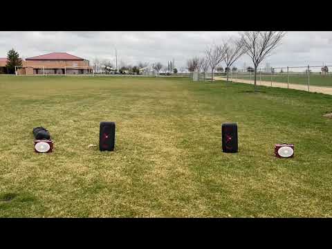 Dual Turtleboxes vs Dual JBL Partybox 110s Max Volume Review and Comparison