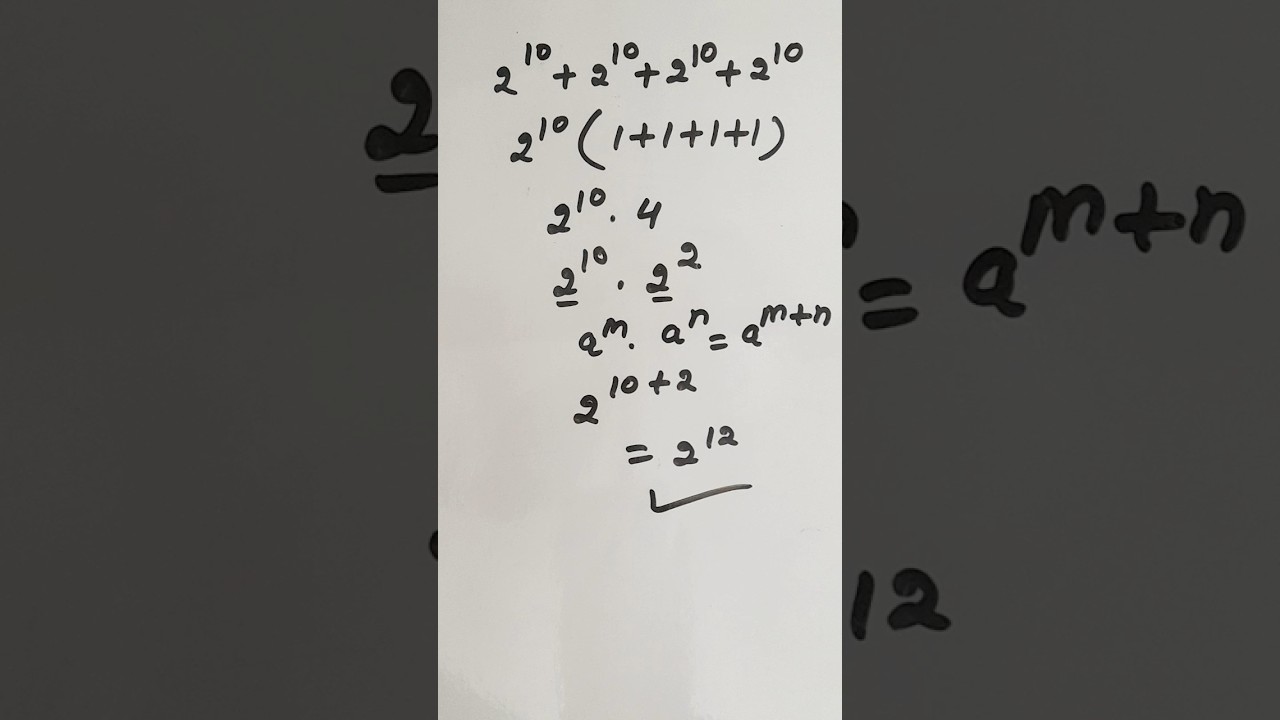 Math Olympiad |A Nice exponential Question |Algebra solution#maths #shorts #mathstricks