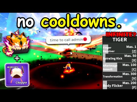 I Used TIGER + Ghoul V4 to SPAM With NO COOLDOWNS in Blox Fruits
