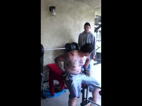 Benching 120 lbs....for a Beer! :D