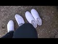 Out with the old, in with the new Slip-on plimsolls